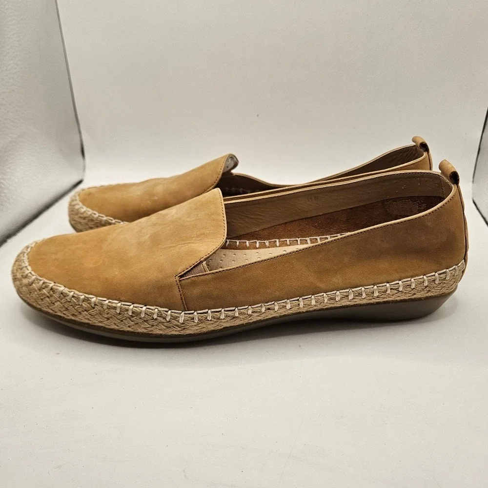 VANELI SPORT Sz‎ 11 N Tan Suede Espadrille Slip On Flats Shoes Women's #385